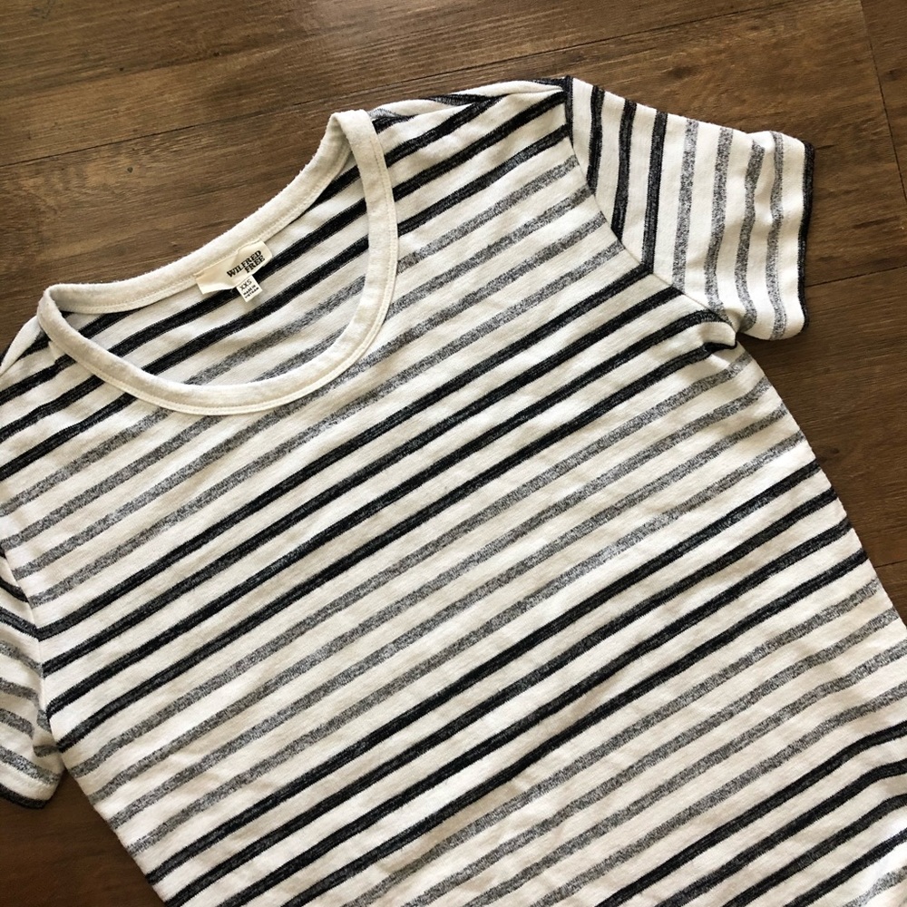 Aritzia Wilfred Striped Tee